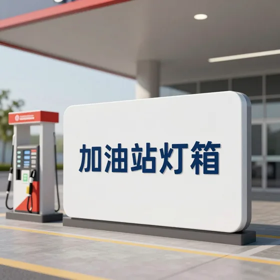 加油站灯箱