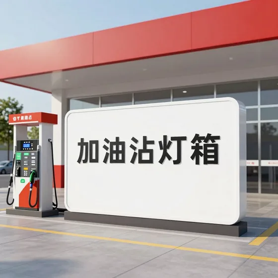 加油站灯箱